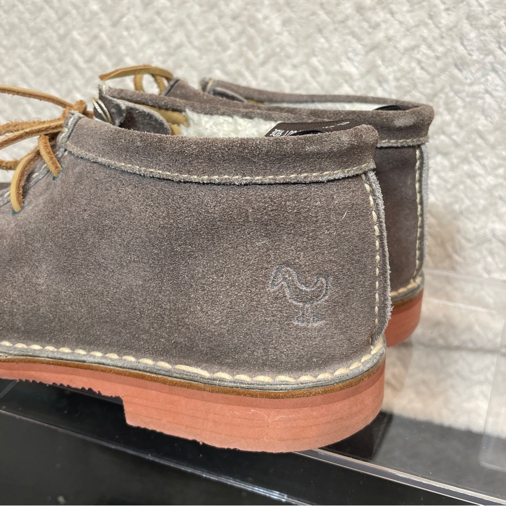 Elia Maurizi Wallabee Style Gray Suede Fleece Lined Ankle Boot Mens EU 40 US 7 - Picture 4 of 12